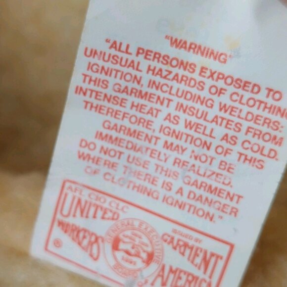 Carhartt Vest Tan Sherpa Lined Mens Size Large Tall Made In USA Vintage - Picture 5 of 7